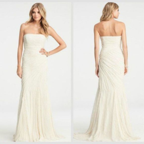 Ann Taylor | Dresses | Nwt Ann Taylor Jasmine Strapless Lace Wedding Gown | Poshmark Ann Taylor | Dresses | Nwt Ann Taylor Jasmine Strapless Lace Wedding Gown | Poshmark